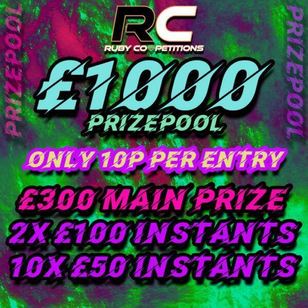 £1000 Cash Pool (2nd of the night) 22/10/24