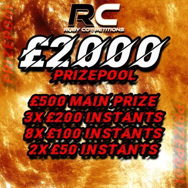 £2000 Cash Pool 16/10/24